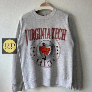 Virginia Tech Hokies Vintage Sweatshirt shirt y2k grey